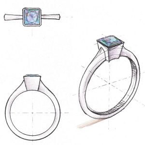 Topaz Flame Earrings
