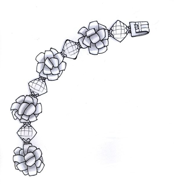 Diamond Sunflower Pendant - Image 2